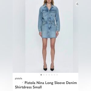 Pistola Denim Blue Mini Dress